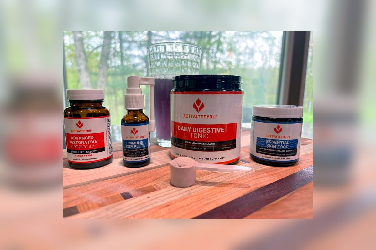 ActivatedYou product bottles arranged for a daily supplement routine